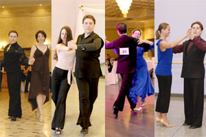 Ballroom dance instructor at Dancingland Dance Studio performing and teaching private dance lessons with different partners. Expert coaching for singles in ballroom and Latin dance.