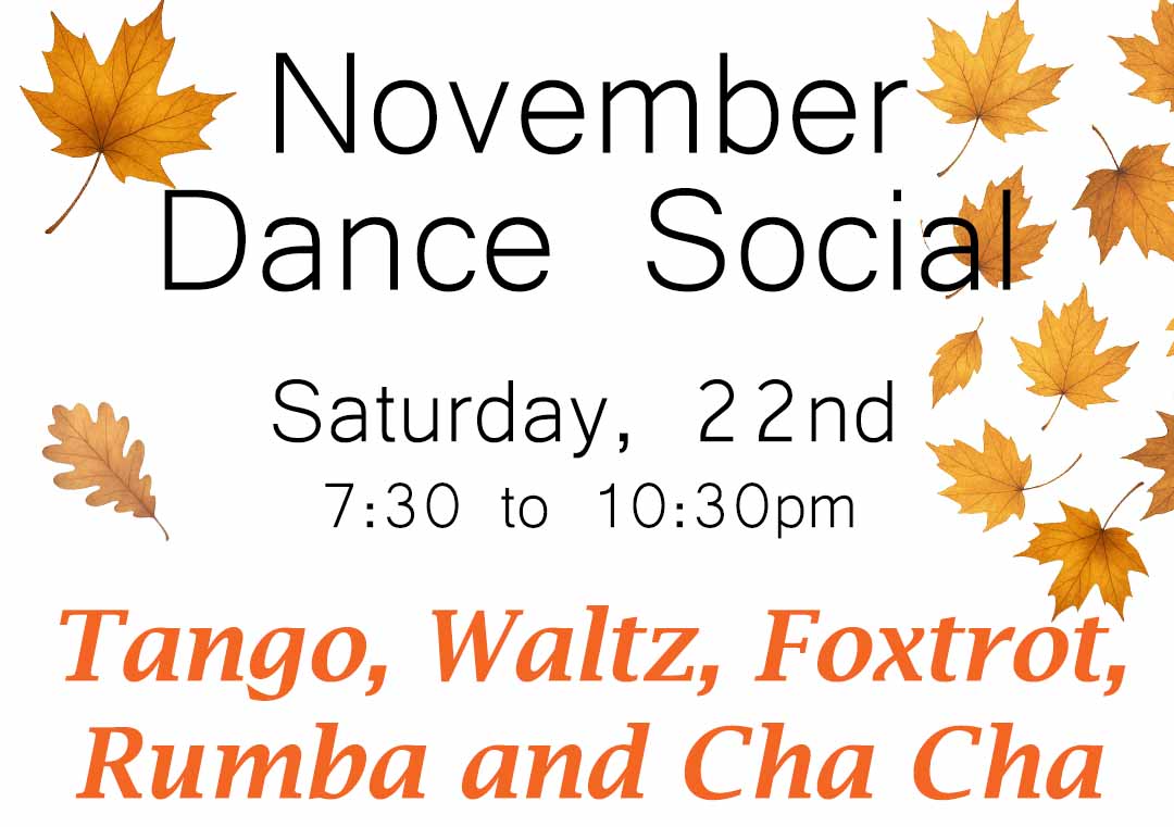 text about November 2025 dance social
